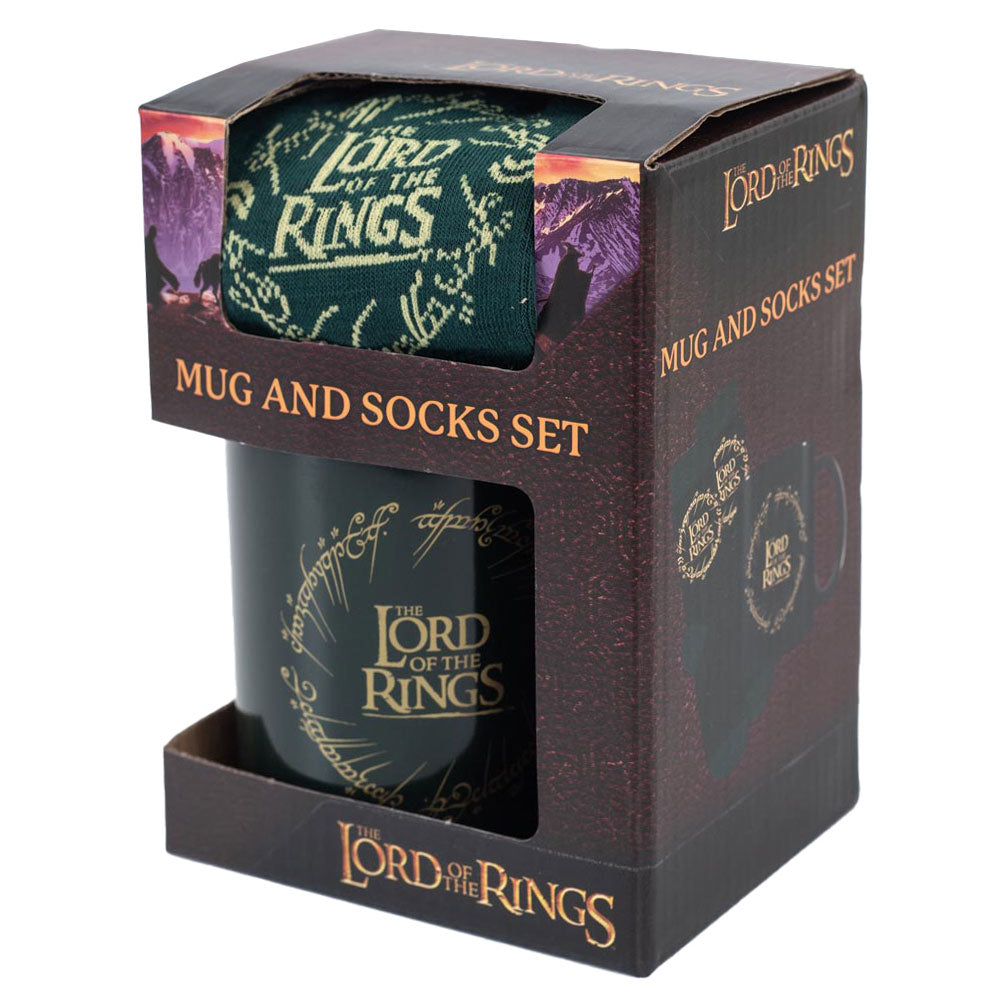 Official The Lord Of The Rings Mug & Sock Set