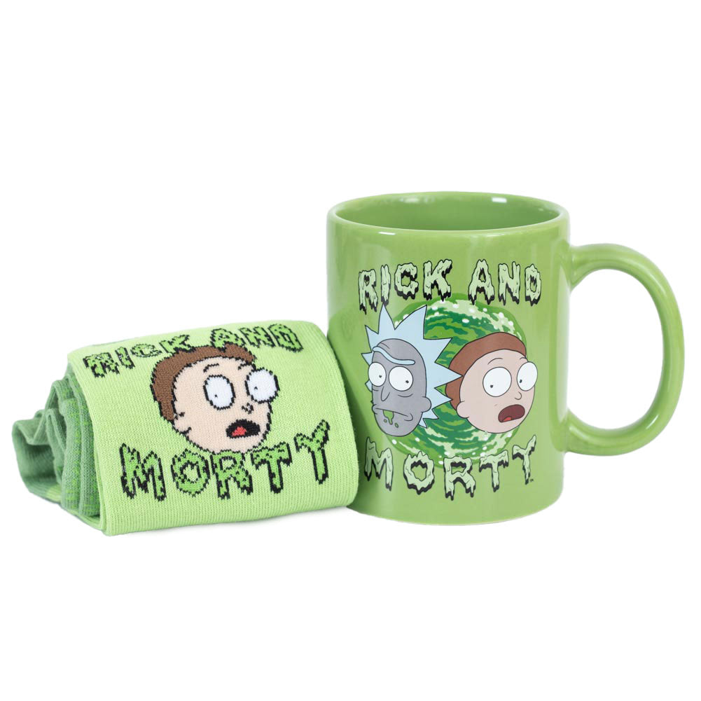 Official Rick And Morty Mug & Sock Set