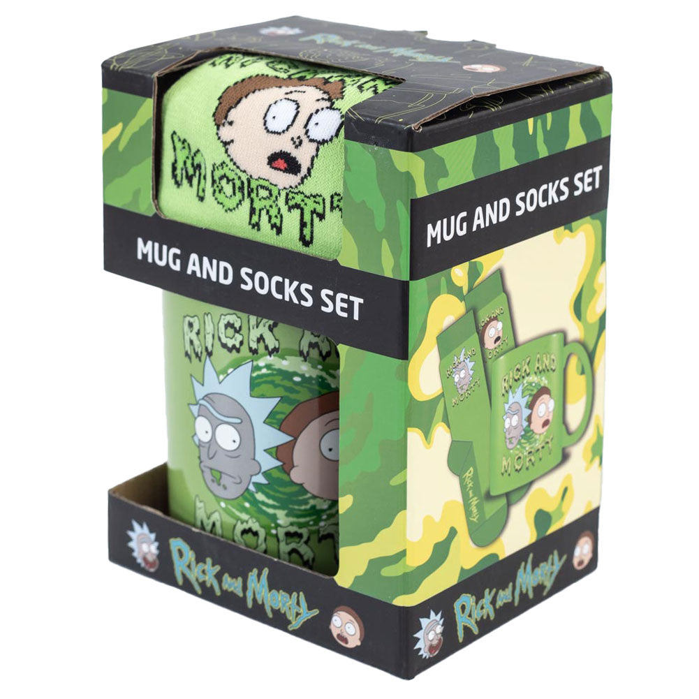 Official Rick And Morty Mug & Sock Set