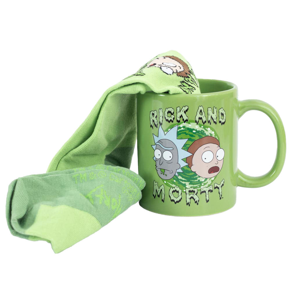 Official Rick And Morty Mug & Sock Set