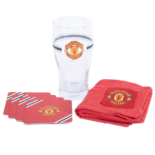 Official Manchester United FC Core Stripe Mini Bar Set