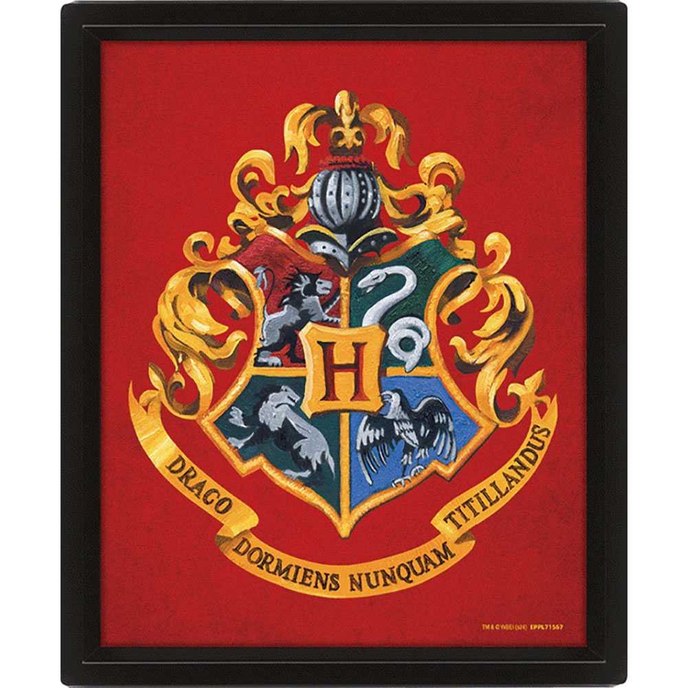 Official Harry Potter Gryffindor Framed 3D Picture