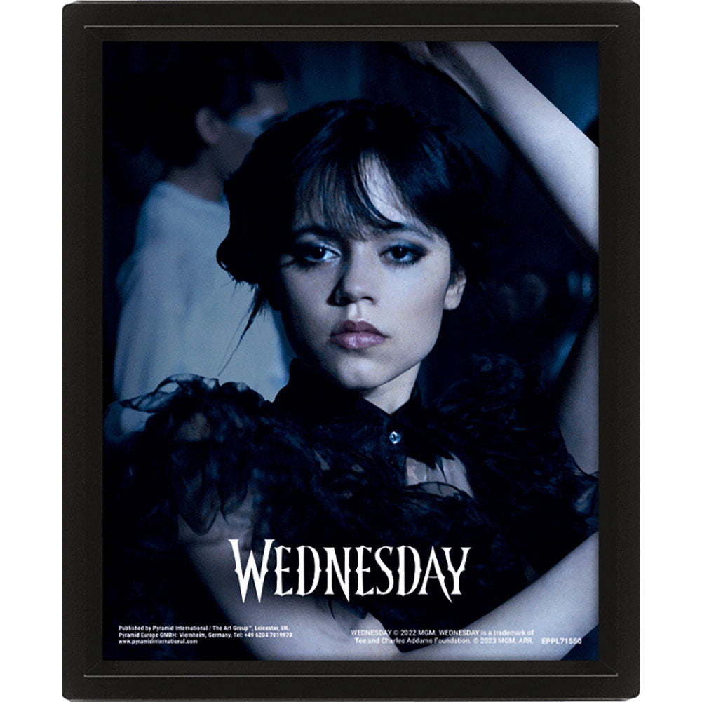 Official Wednesday Goo Goo Muck Framed 3D Picture