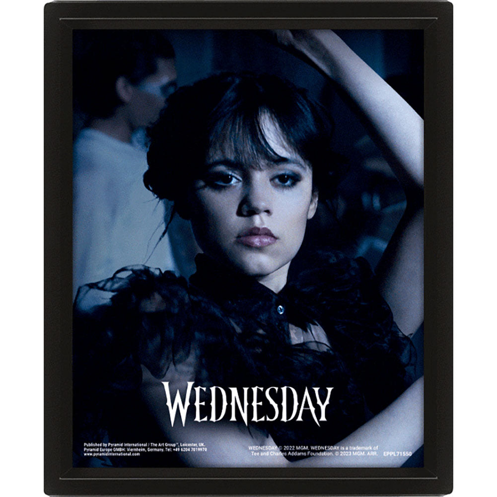 Official Wednesday Goo Goo Muck Framed 3D Picture