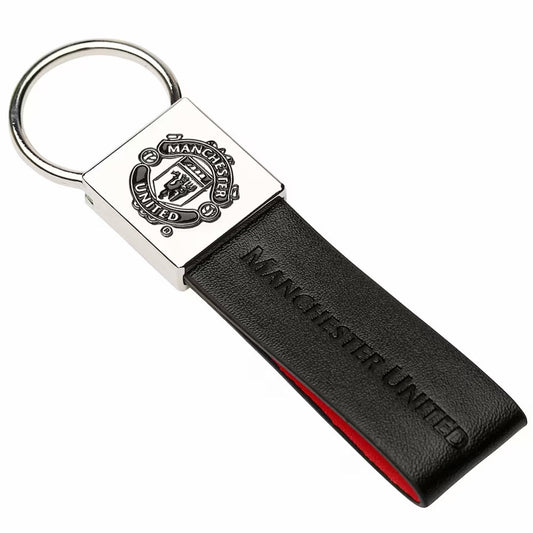 Official Manchester United FC Faux Leather Key Fob