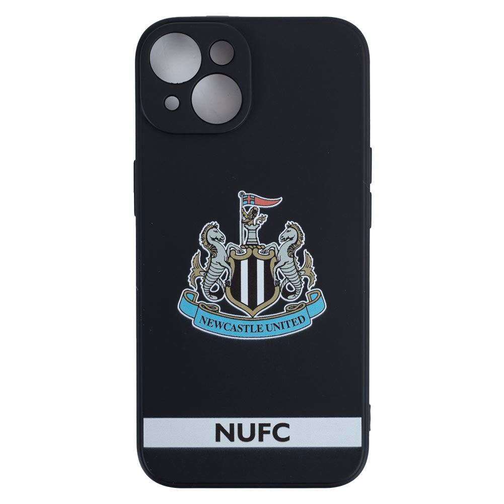 Official Newcastle United FC iPhone 14 Crest Silicone Case