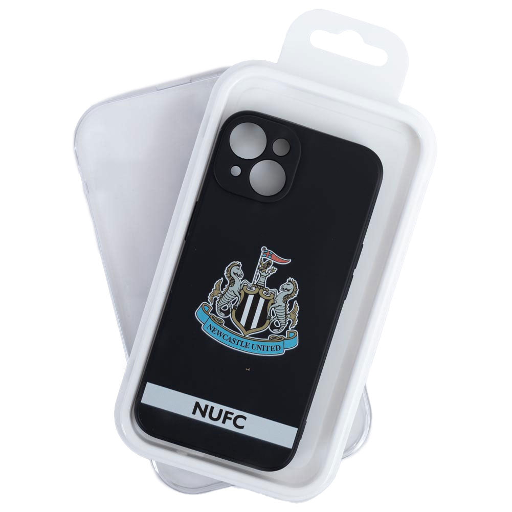 Official Newcastle United FC iPhone 14 Crest Silicone Case