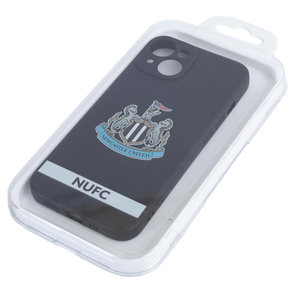 Official Newcastle United FC iPhone 14 Crest Silicone Case