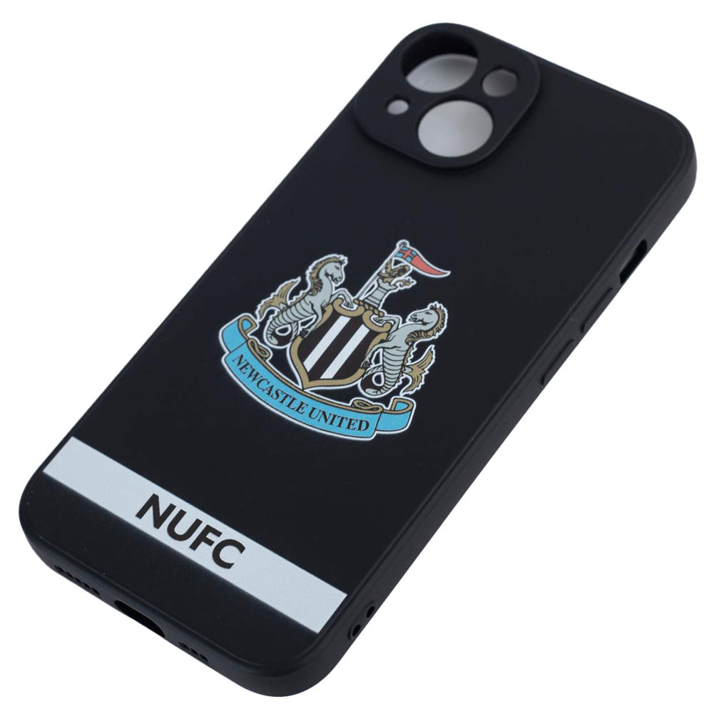 Official Newcastle United FC iPhone 14 Crest Silicone Case