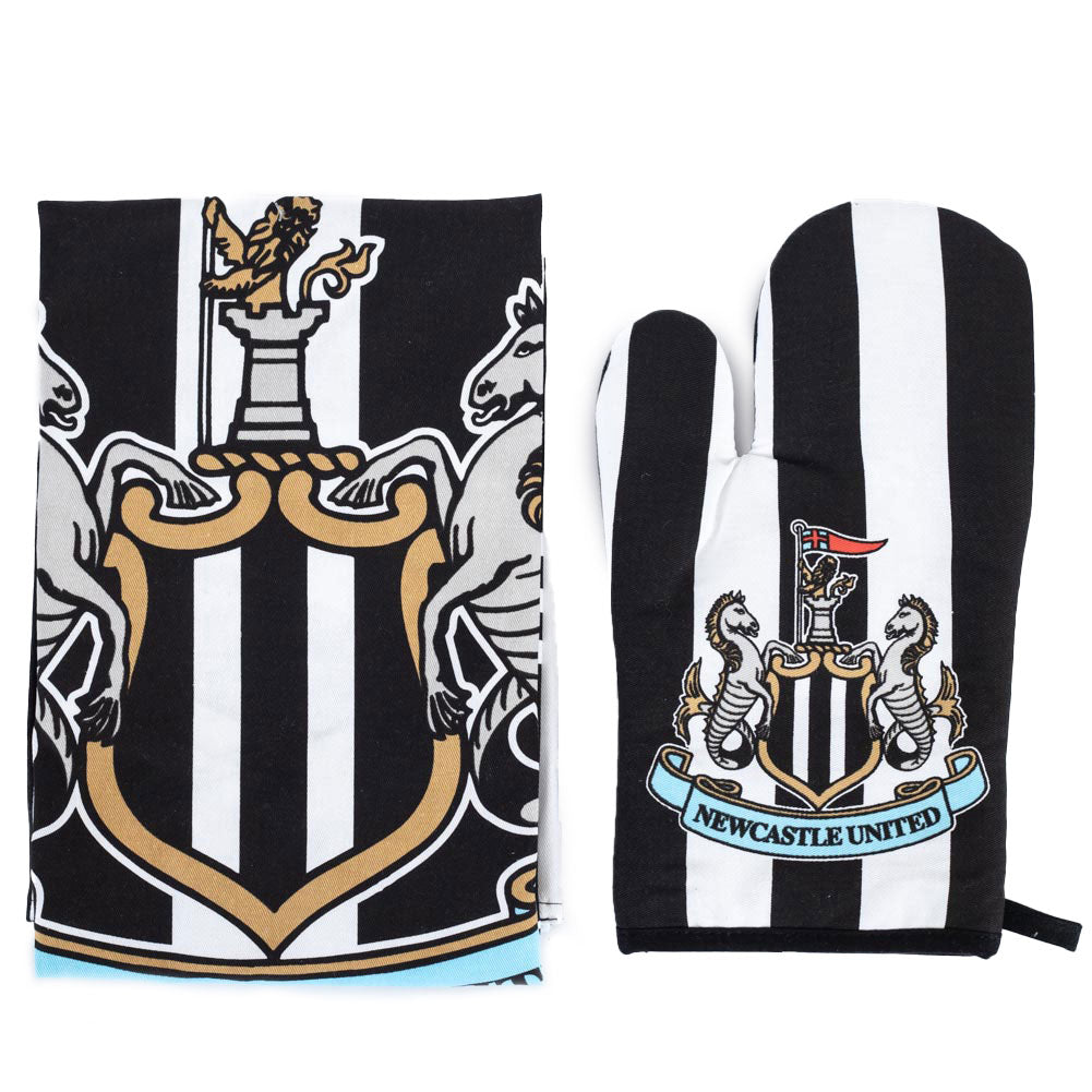 Official Newcastle United FC Apron & Oven Glove Set