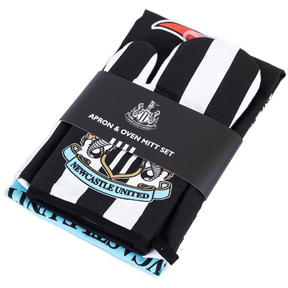 Official Newcastle United FC Apron & Oven Glove Set