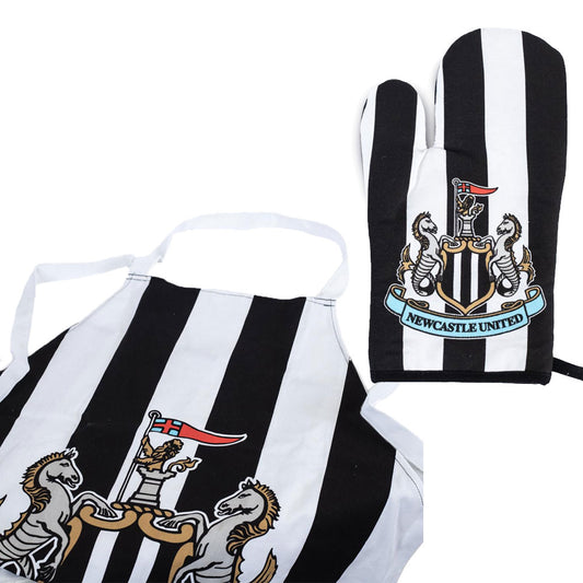 Official Newcastle United FC Apron & Oven Glove Set