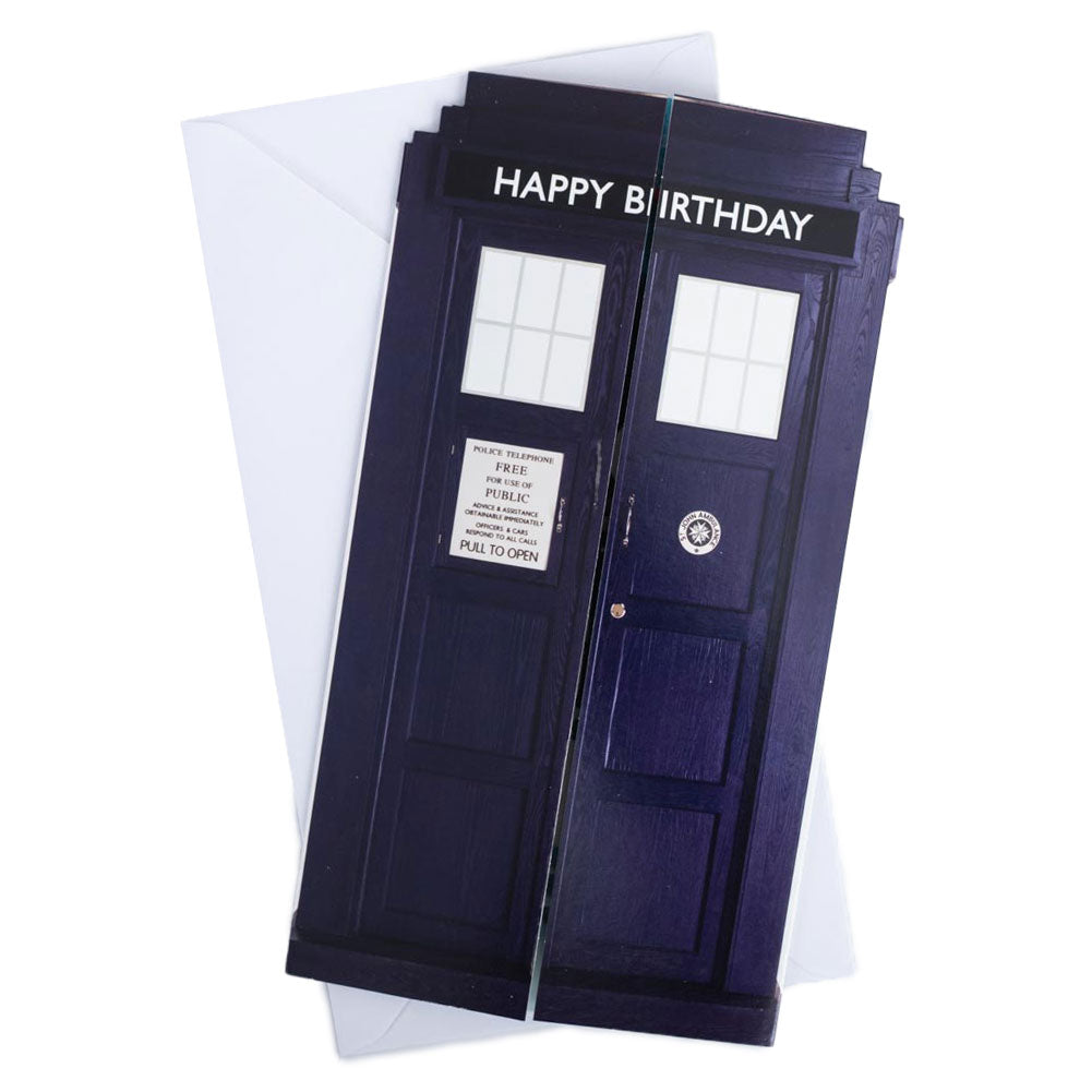 Official Doctor Who Tardis Birthday Card