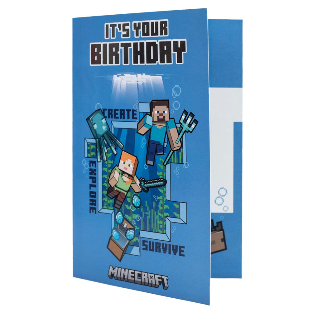 Official Minecraft Birthday Card