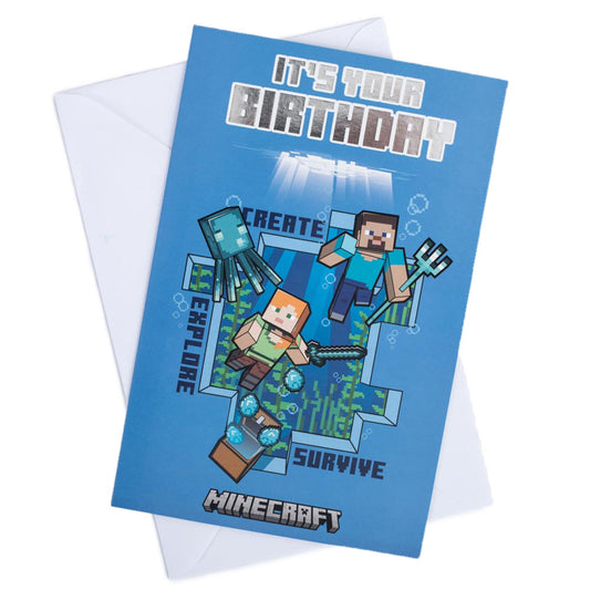 Official Minecraft Birthday Card