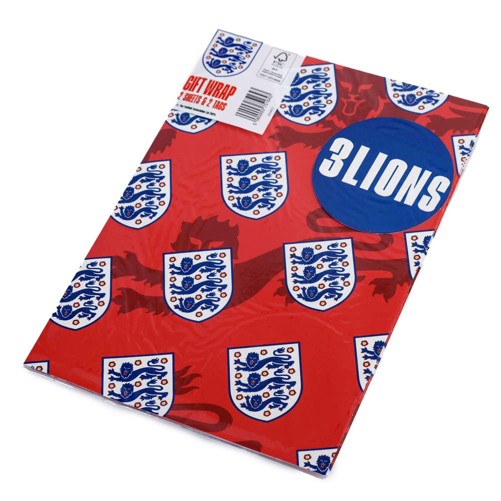 Official England FA Crest Gift Wrap