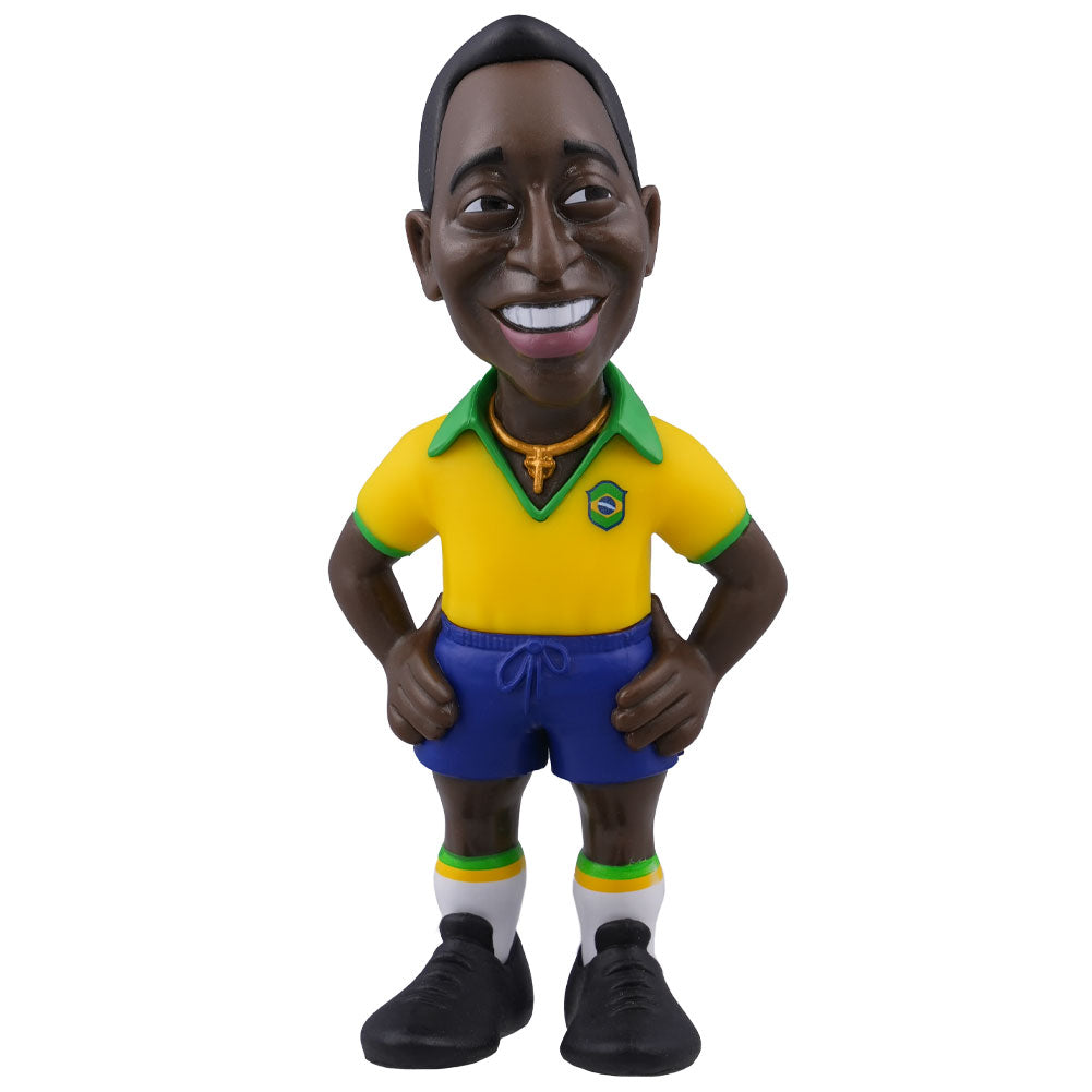 Official Pele MINIX Figure 12cm Brazil Home Kit