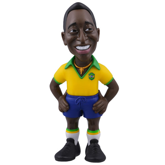 Official Pele MINIX Figure 12cm Brazil Home Kit