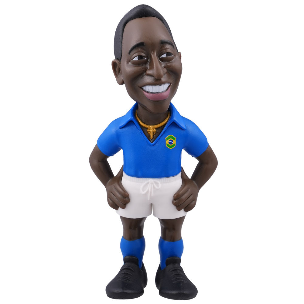 Official Pele MINIX Figure 12cm Brazil Away Kit