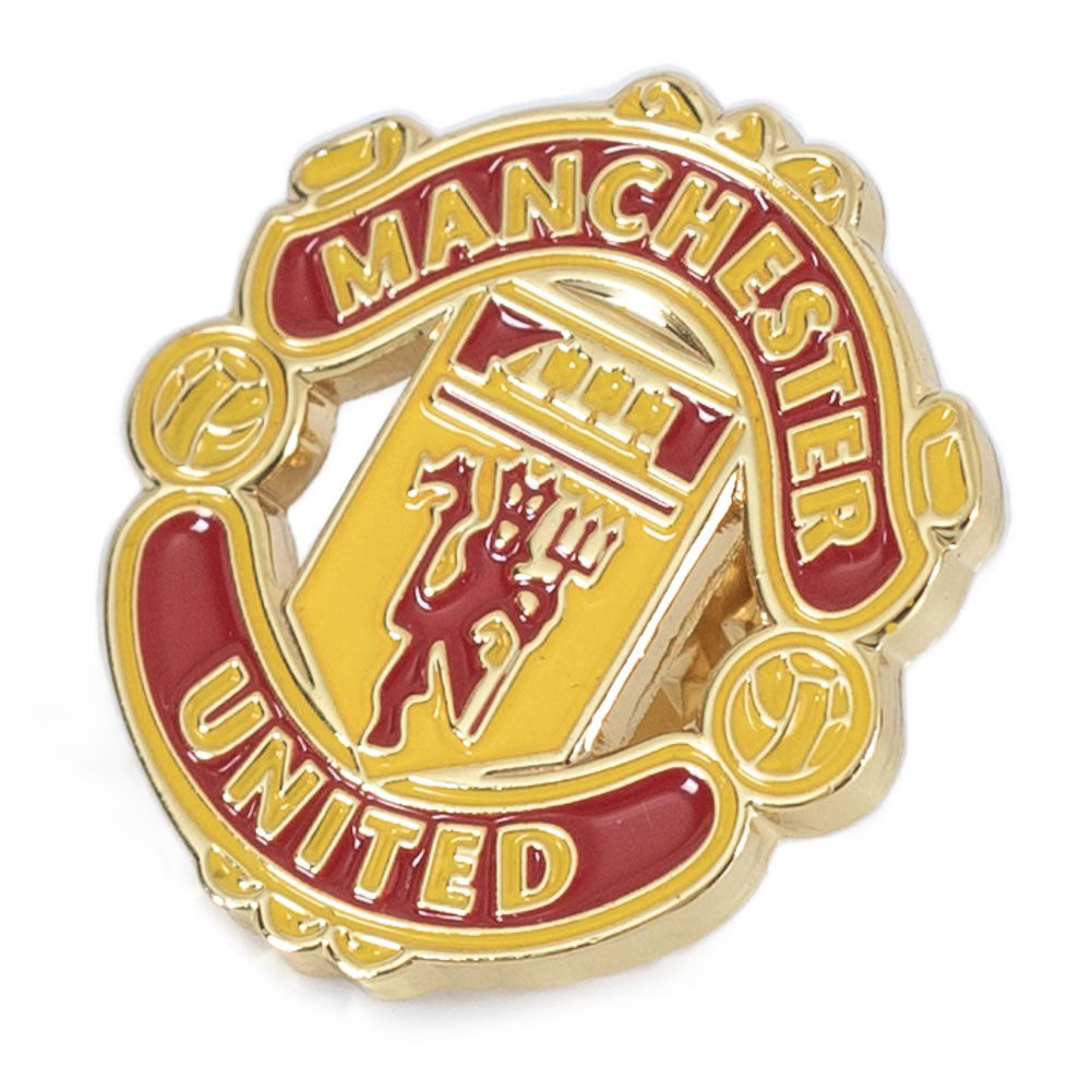 Official Manchester United FC Keyring & Badge Set