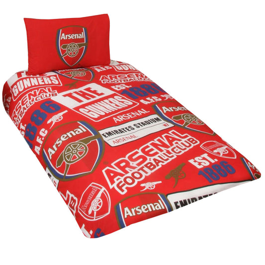 Official Arsenal FC Patch Single Duvet Set