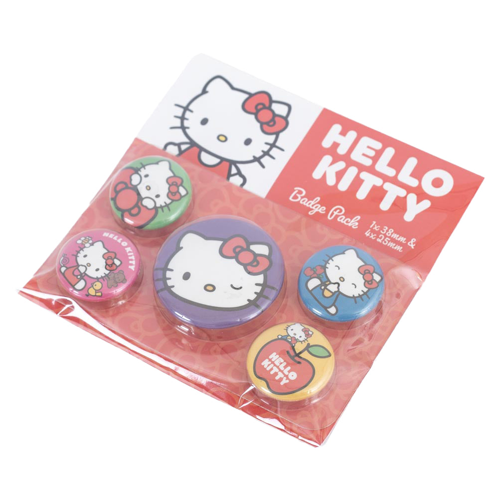 Official Hello Kitty Button Badge Set