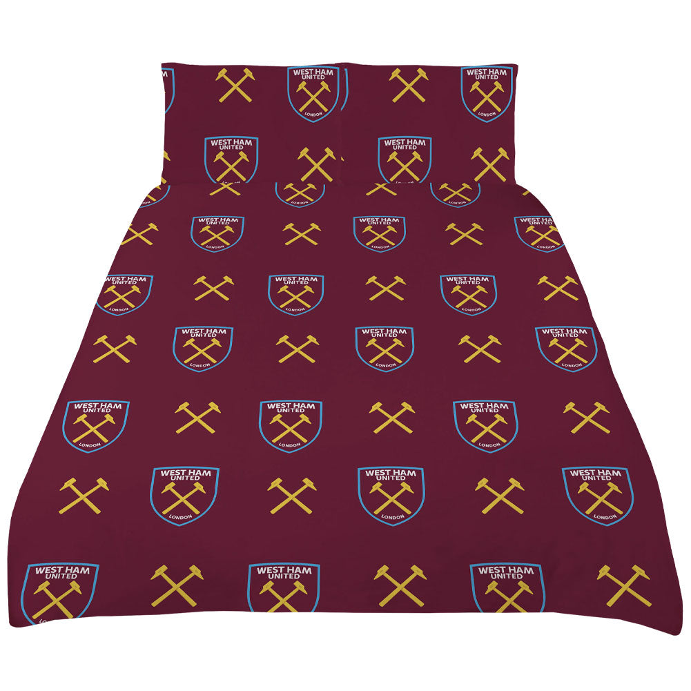 Official West Ham United FC Colour Split King Duvet Set