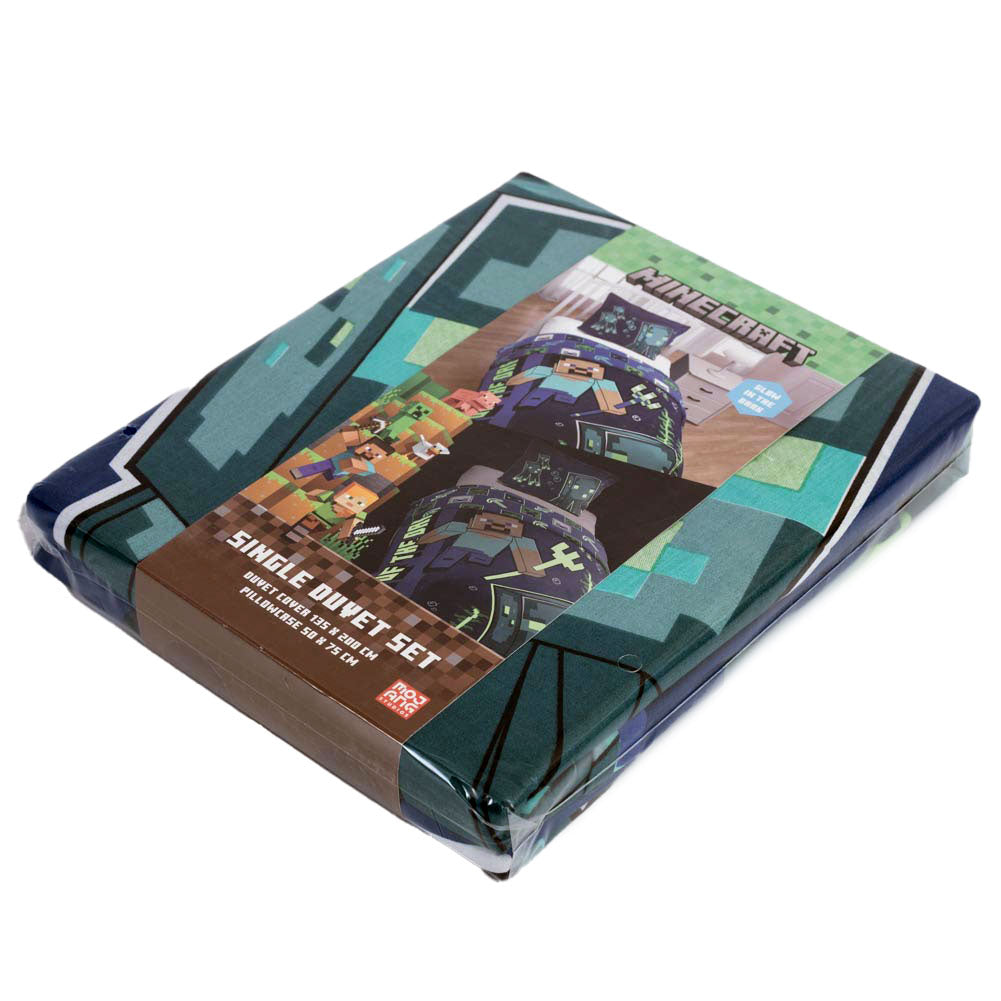 Official Minecraft Single Duvet Set