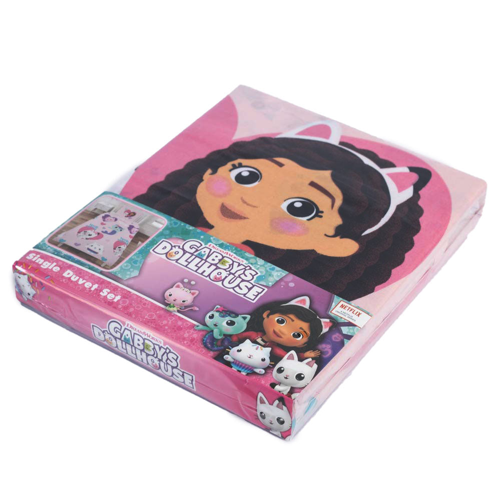 Official Gabby’s Dollhouse Hugs Single Duvet Set