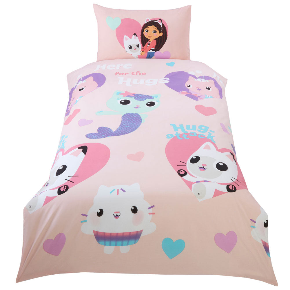 Official Gabby’s Dollhouse Hugs Single Duvet Set