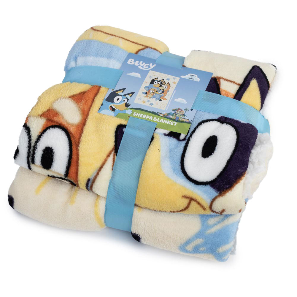 Official Bluey Sherpa Fleece Blanket