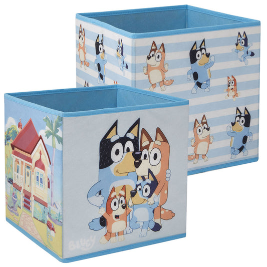 Official Bluey Twin Pack Storage Cube