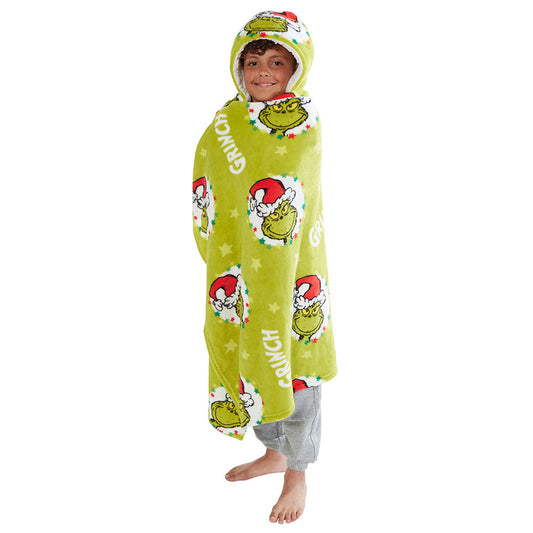 Official The Grinch Youths Hooded Blanket