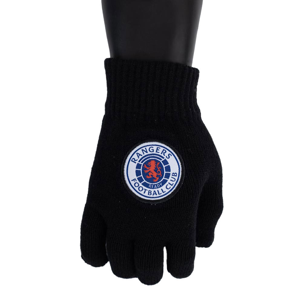 Official Rangers FC Knitted Gloves Junior