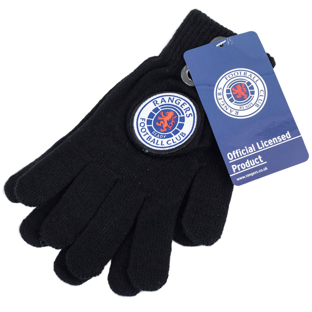 Official Rangers FC Knitted Gloves Junior