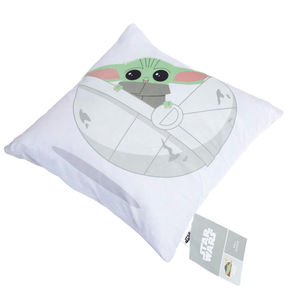 Official Star Wars: The Mandalorian Grogu Velvet Feel Cushion