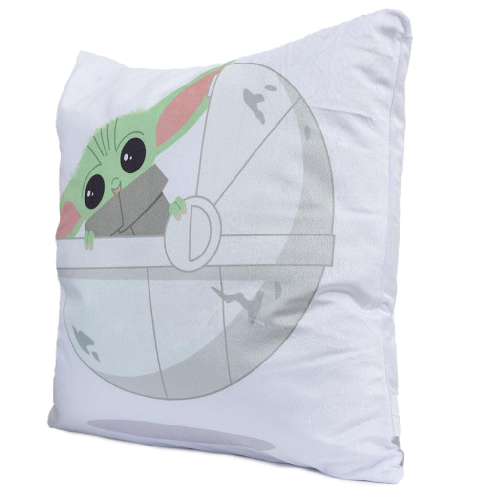 Official Star Wars: The Mandalorian Grogu Velvet Feel Cushion