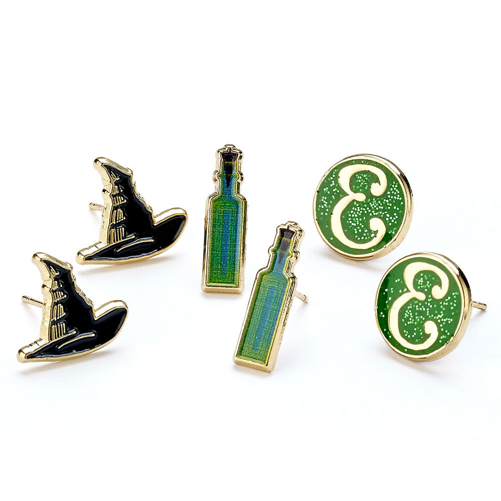 Official Wicked Elphaba Stud Earrings Set