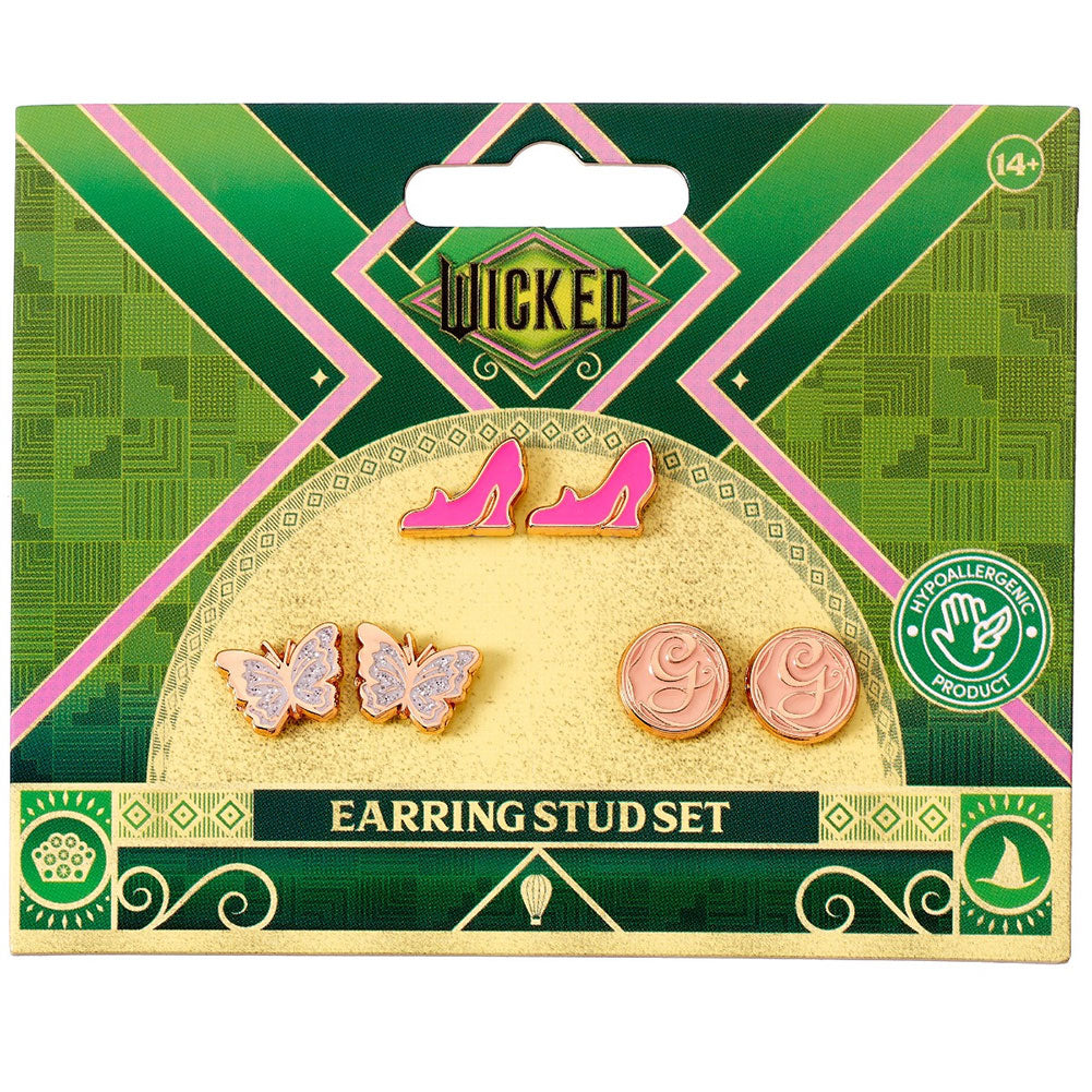 Official Wicked Glinda Stud Earrings Set