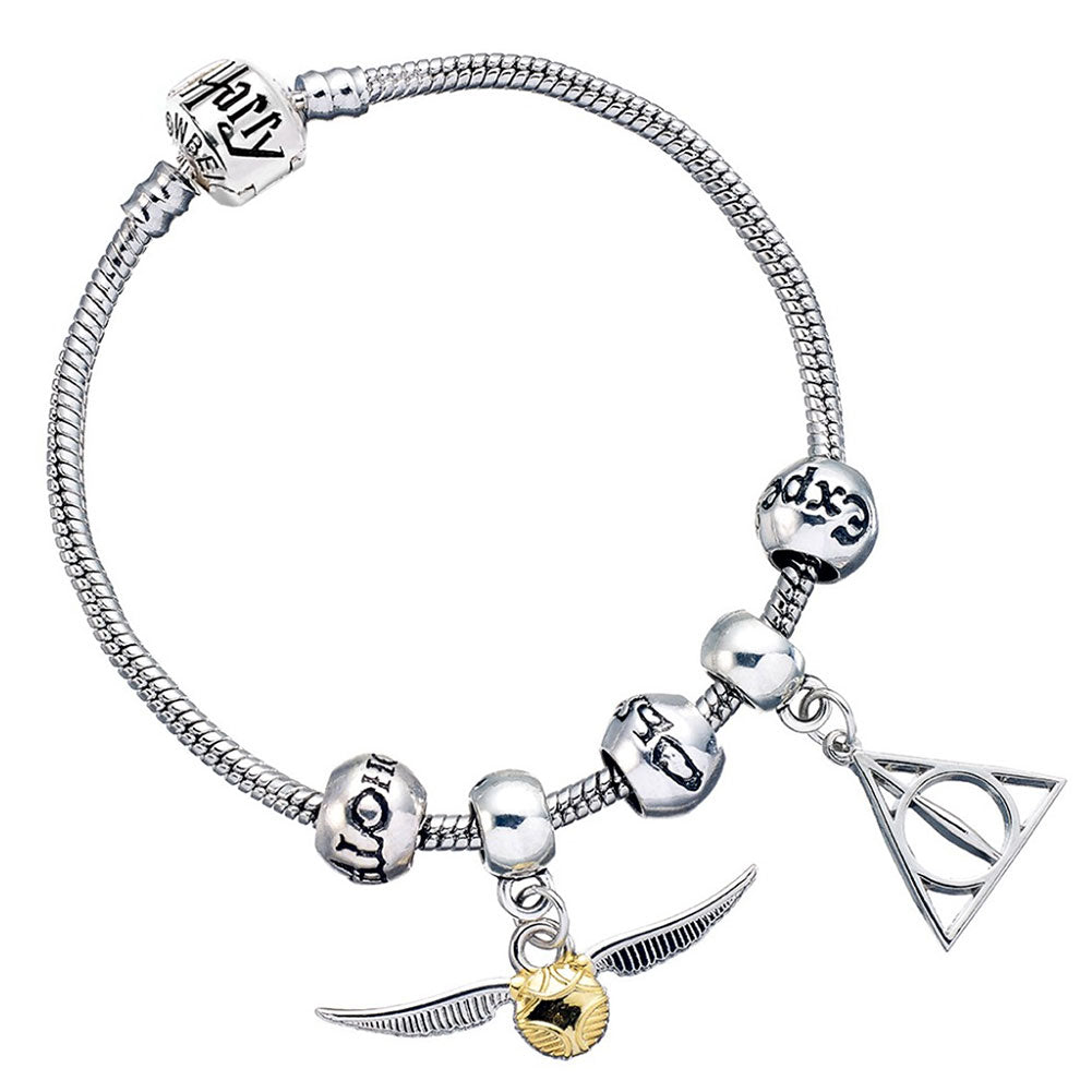 Official Harry Potter Silver Plated Spellbeads Bracelet