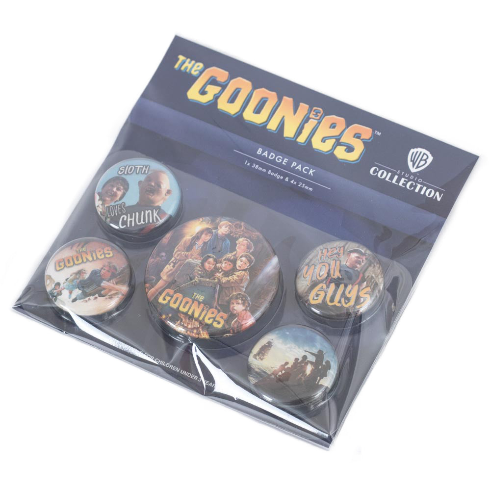 Official The Goonies Button Badge Set