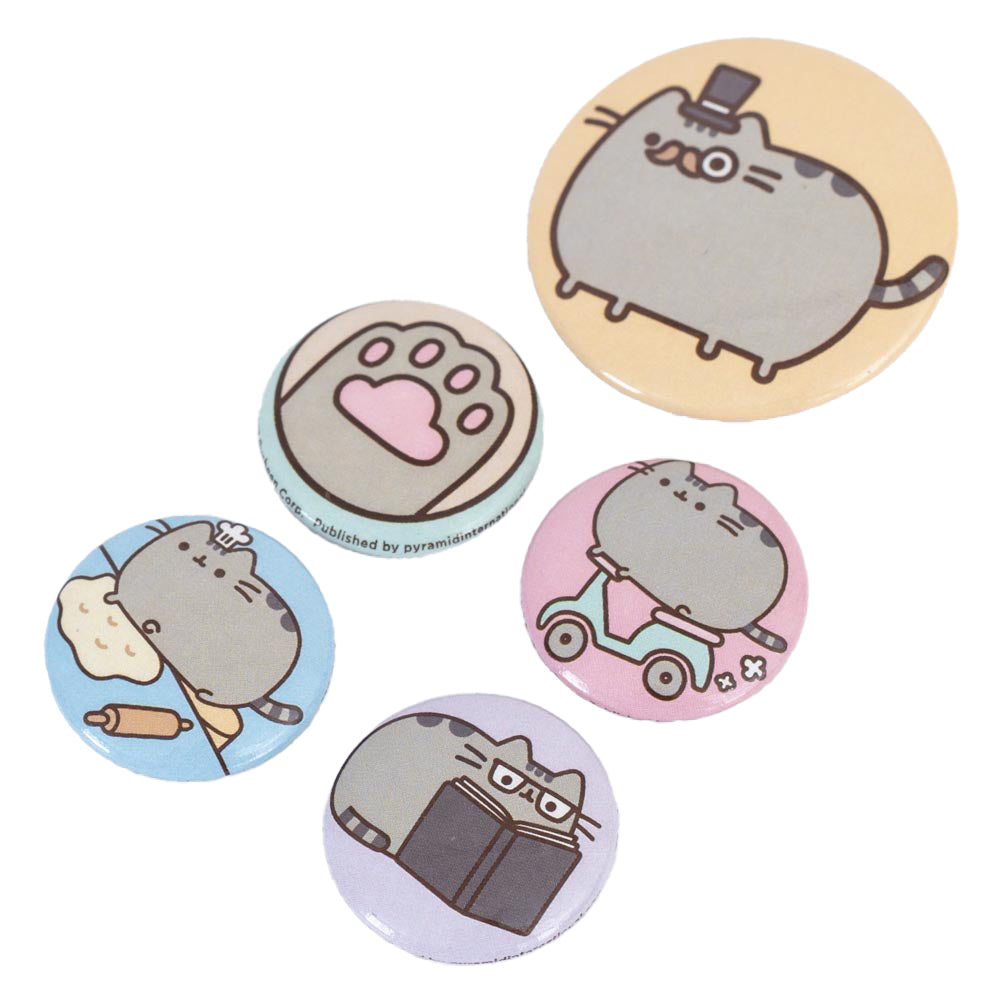 Official Pusheen Fancy Button Badge Set