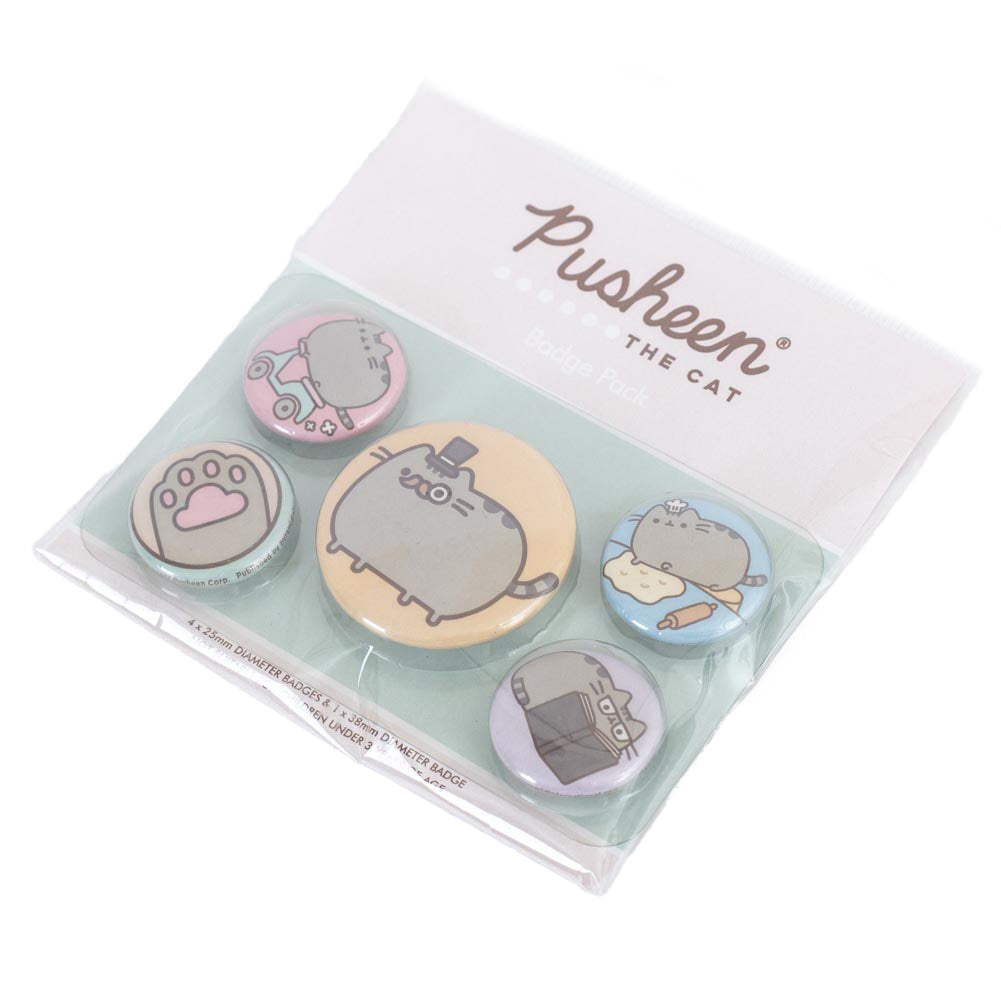 Official Pusheen Fancy Button Badge Set