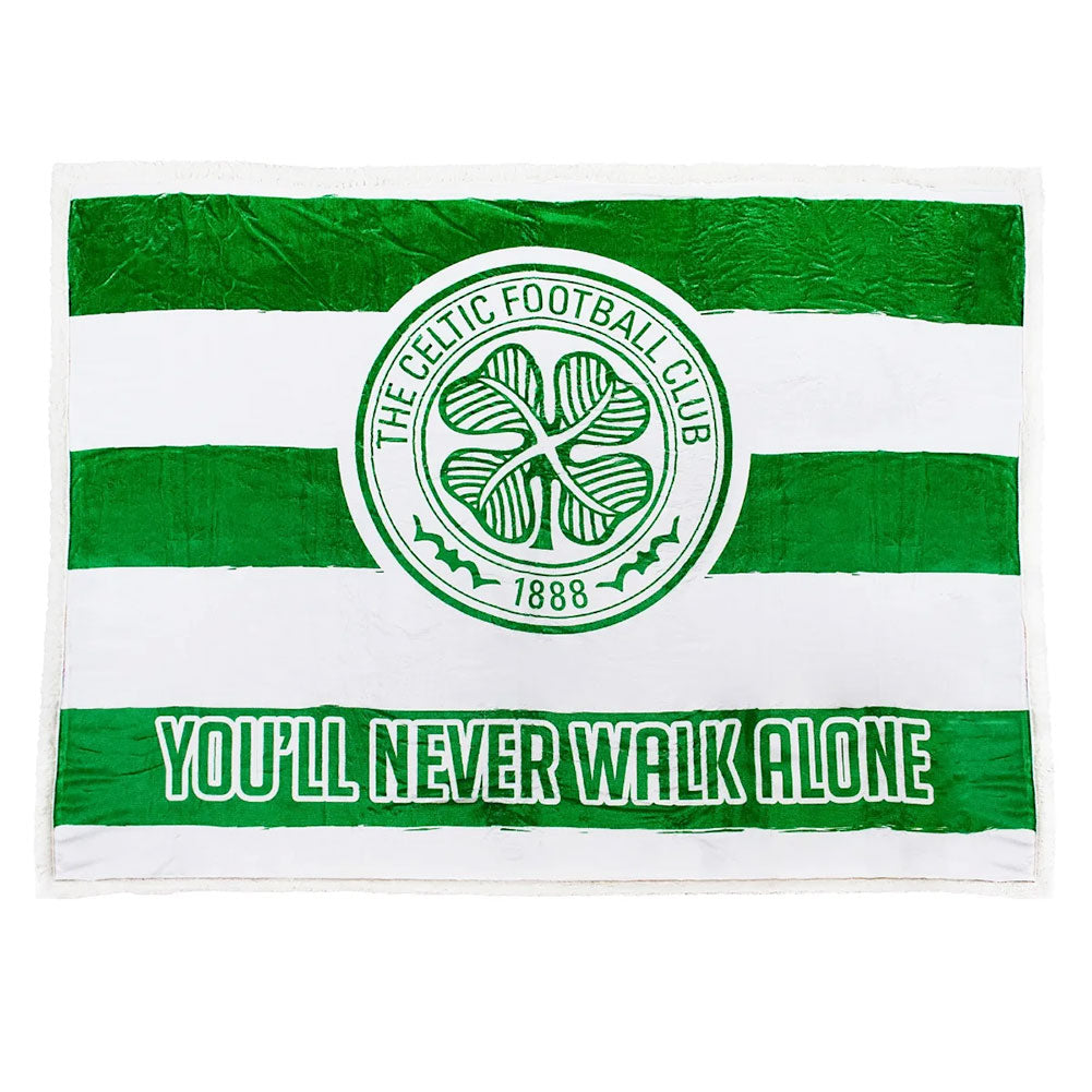 Official Celtic FC Sherpa Fleece Blanket