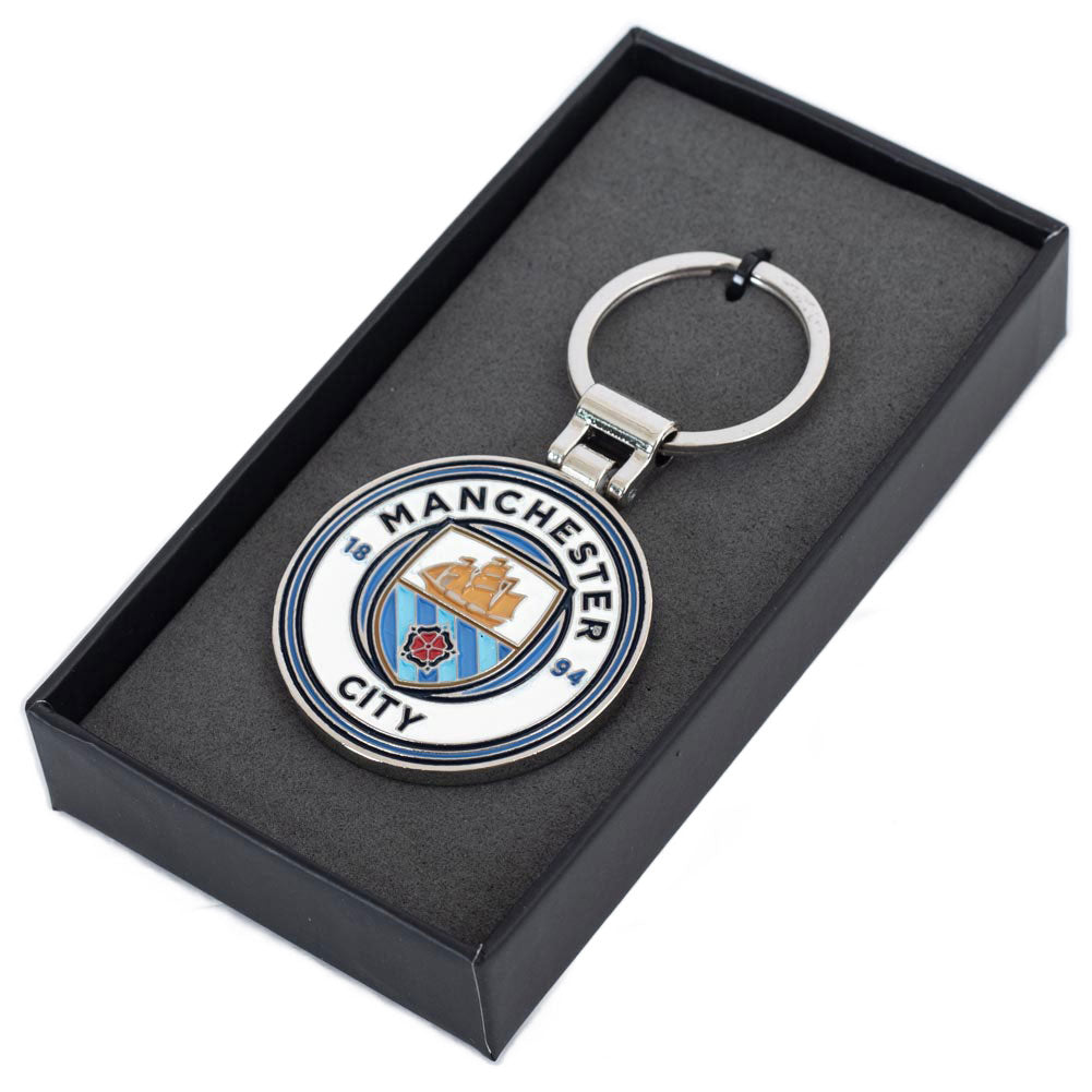 Official Manchester City FC Executive Crest Keyring