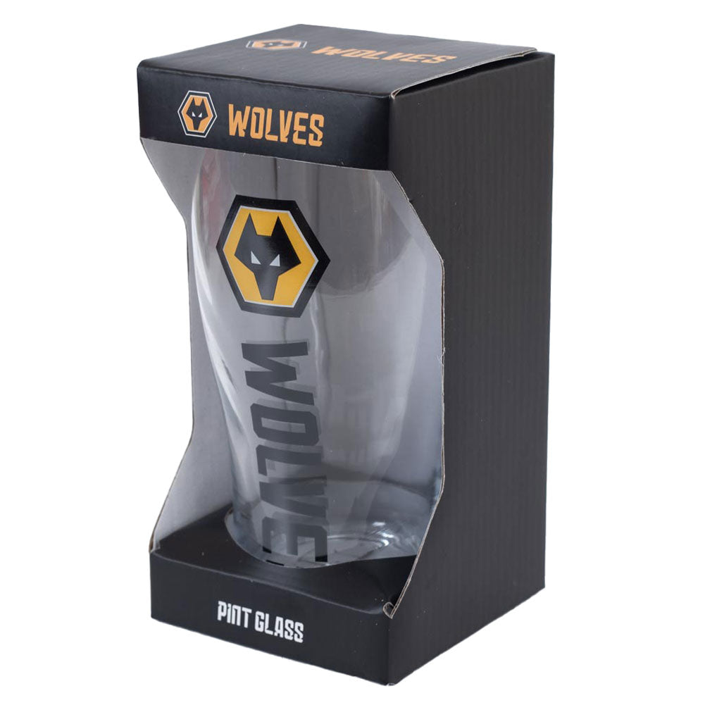 Official Wolverhampton Wanderers FC Tulip Pint Glass