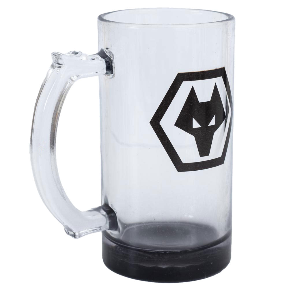 Official Wolverhampton Wanderers FC Stein Glass Tankard