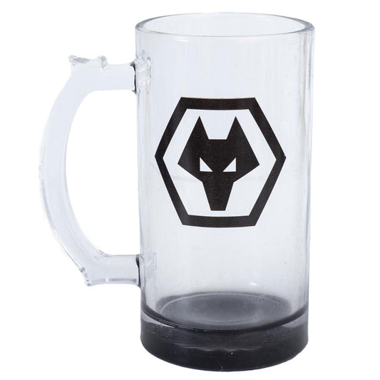 Official Wolverhampton Wanderers FC Stein Glass Tankard